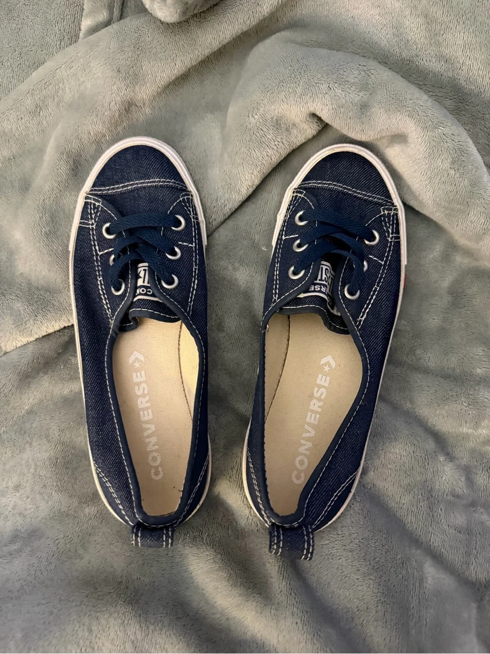 Converse Kids Navy Canvas Low-Top Sneakers